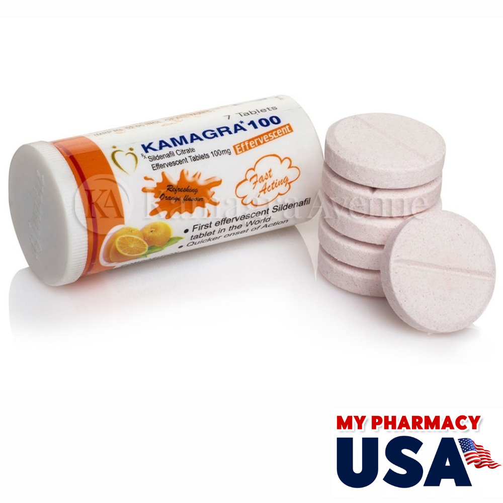Kamagra Effervescent 100mg Tablets- Sildenafil Citrate 100mg