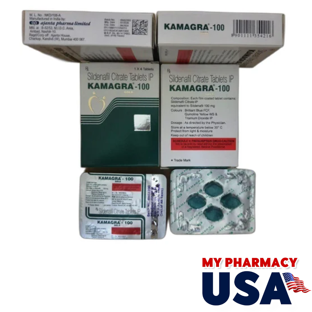 Kamagra Gold 100mg Tablet- Sildenafil citrate 100mg