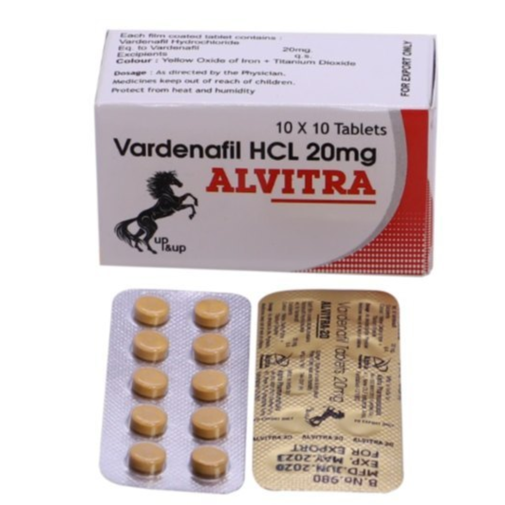 Alvitra 20mg – Vardenafil 20mg Tablets