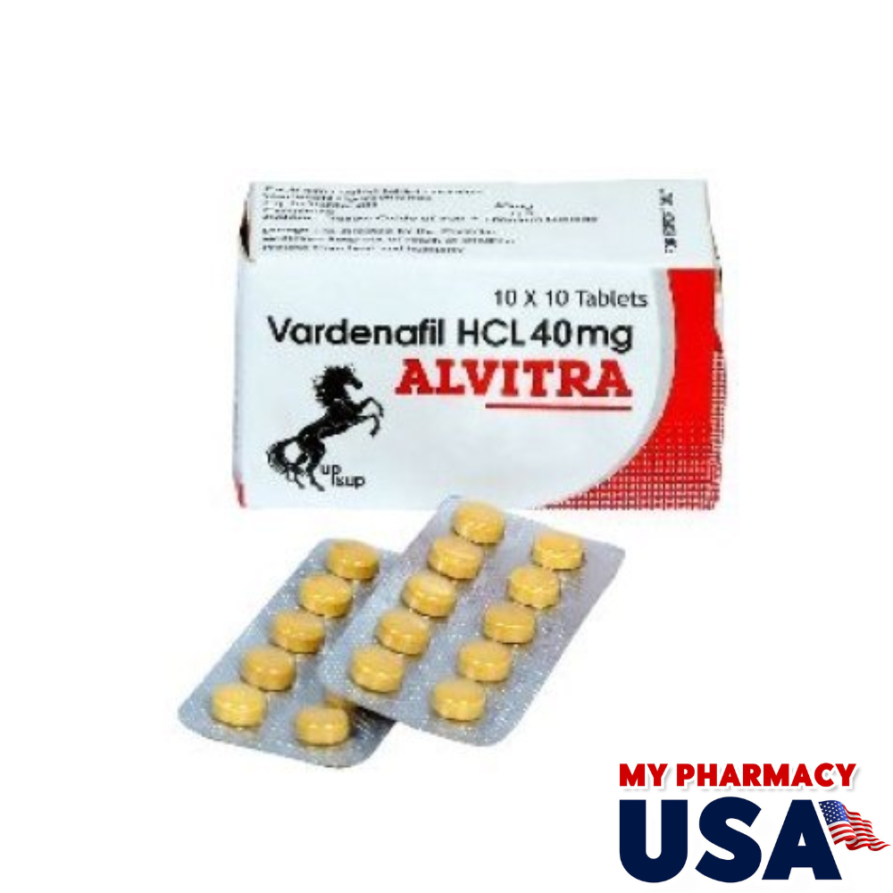 Alvitra 40mg – Vardenafil 40mg Tablets