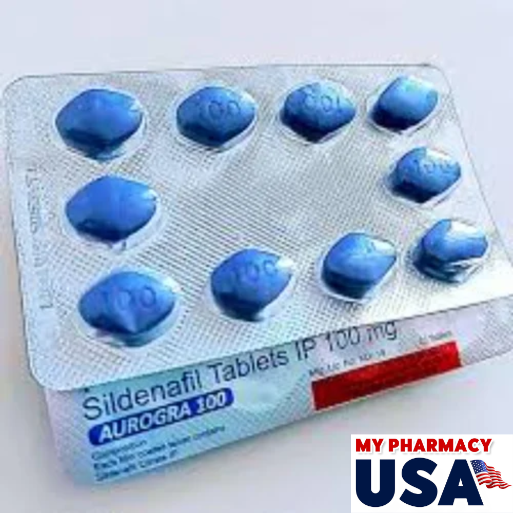 Aurogra 100 – Sildenafil Citrate 100mg Tablet