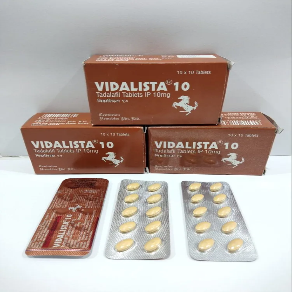 Tadalafil 10mg -Vidalista 10 mg Tablets