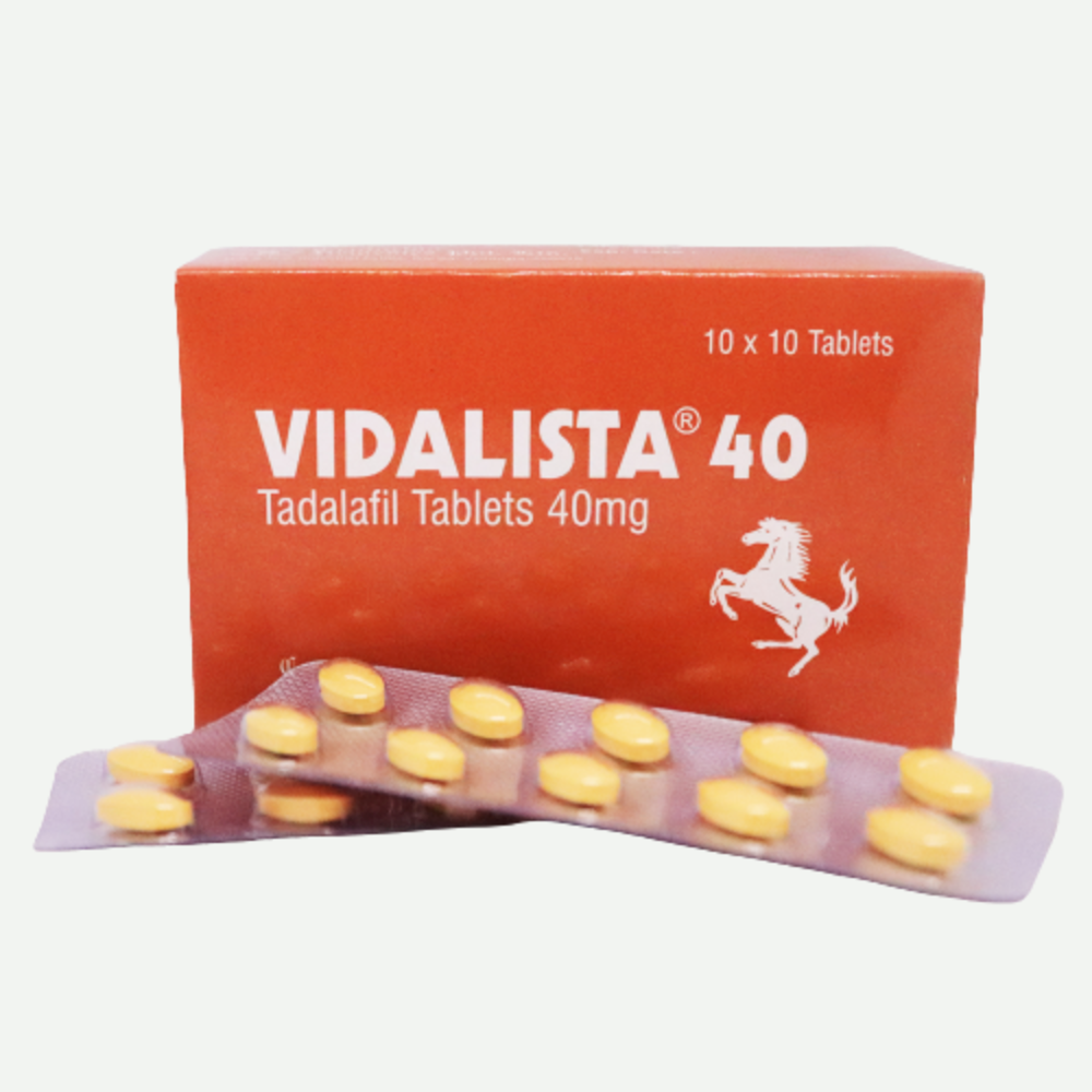 Tadalafil 40mg - Vidalista 40mg Tablets