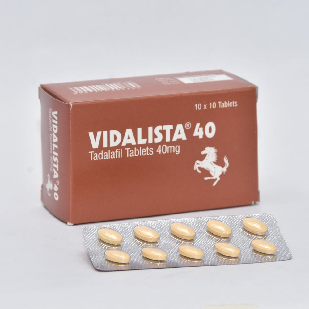 Tadalafil 40mg - Vidalista 40mg Tablets