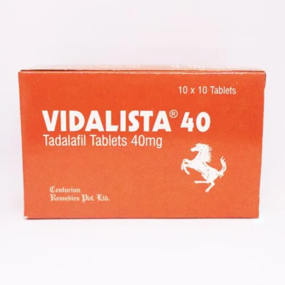Tadalafil 40mg - Vidalista 40mg Tablets