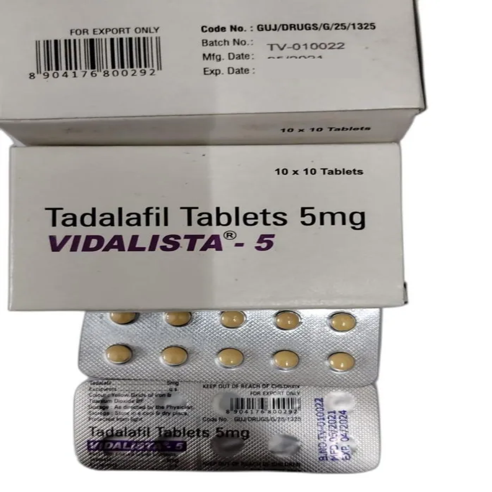 Tadalafil 5Mg - Vidalista 5Mg Tablet