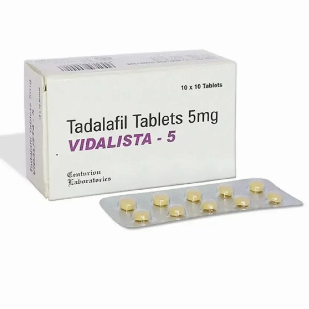 Tadalafil 5Mg - Vidalista 5Mg Tablet