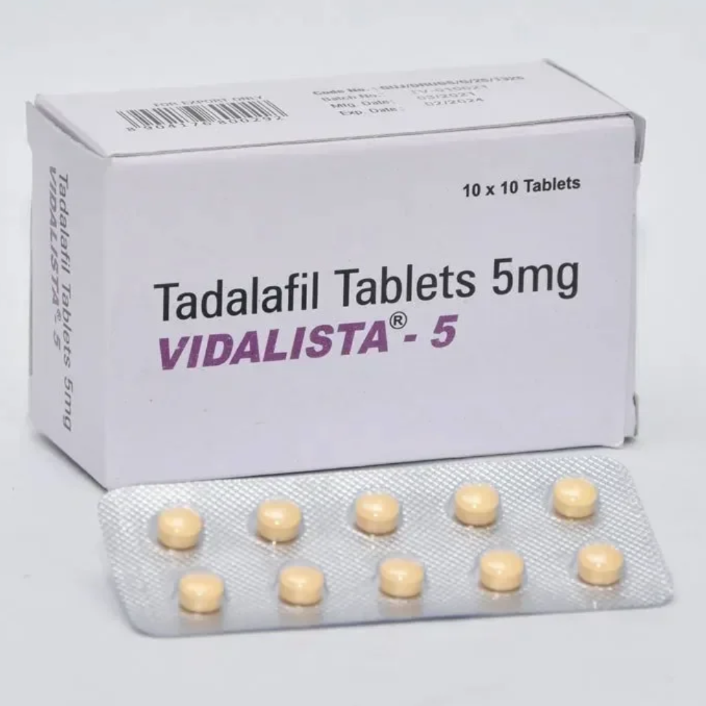 Tadalafil 5Mg - Vidalista 5Mg Tablet