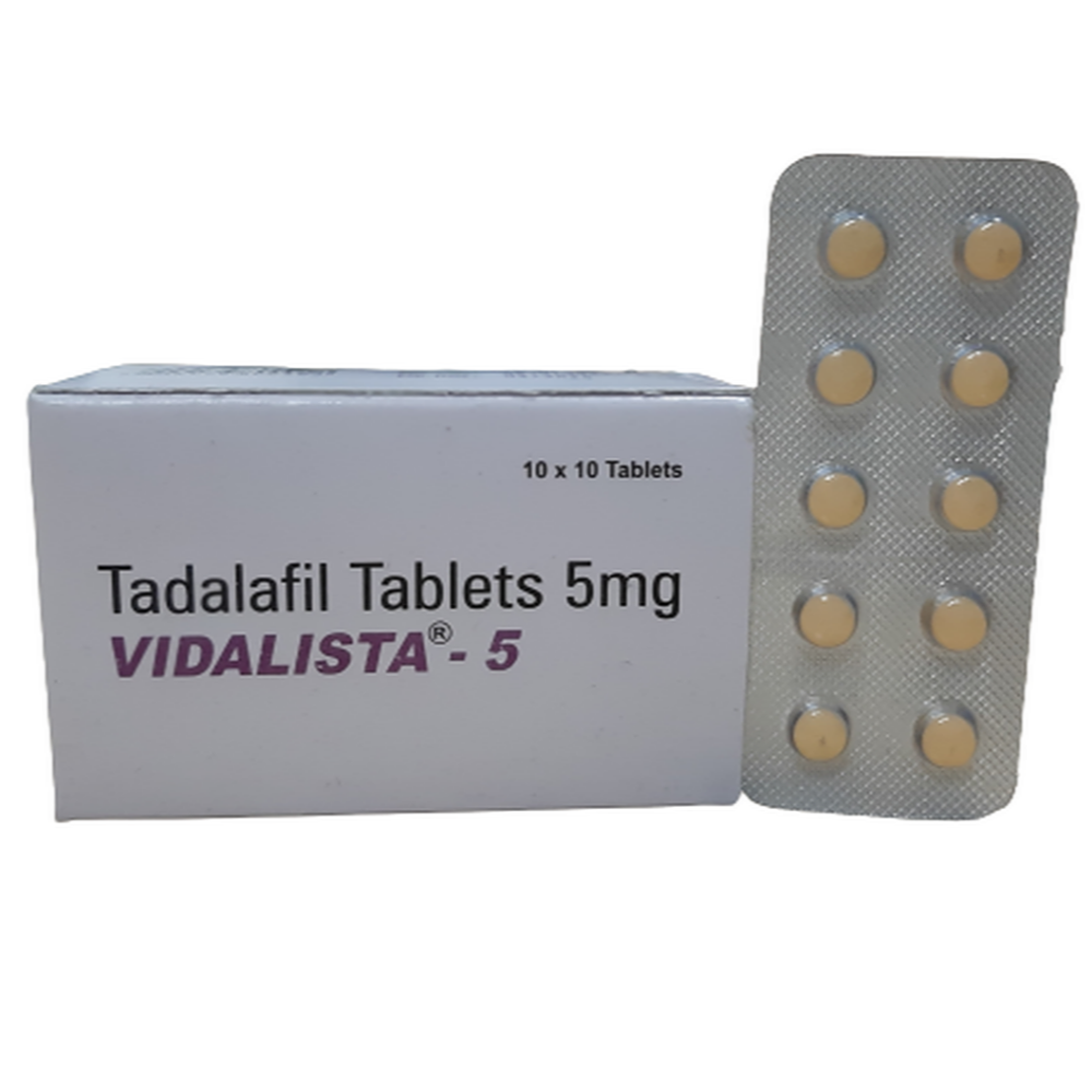 Tadalafil 5Mg - Vidalista 5Mg Tablet