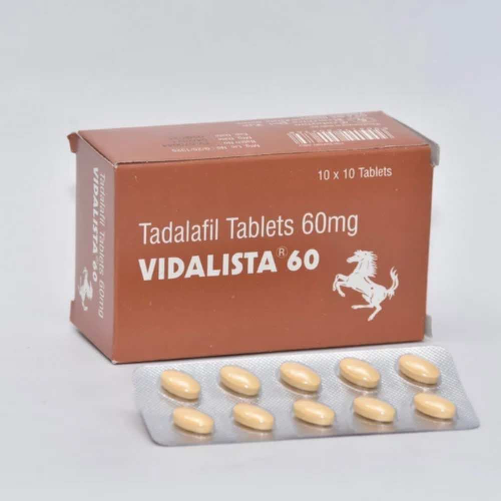 Tadalafil 60Mg - Vidalista 60Mg Tablet