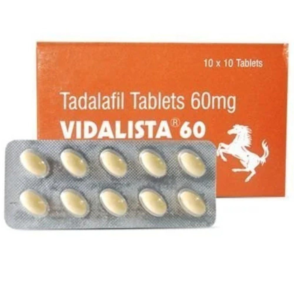 Tadalafil 60Mg - Vidalista 60Mg Tablet