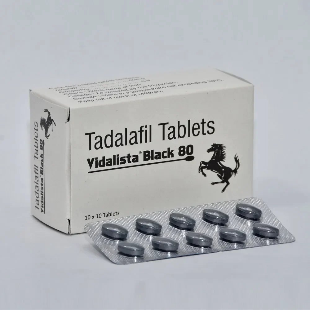 Tadalafil 80Mg - Vidalista Black 80Mg Tablet