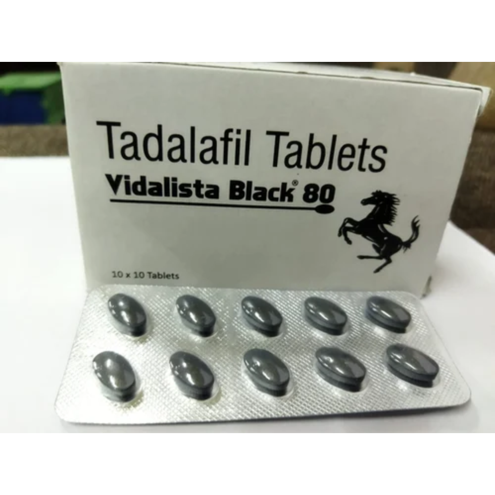 Tadalafil 80Mg - Vidalista Black 80Mg Tablet