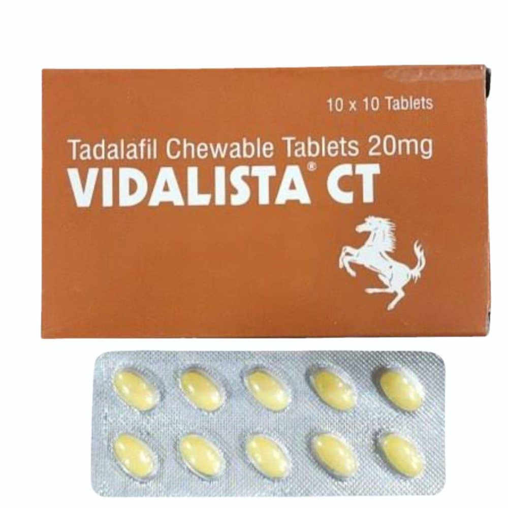 Tadalafil 20mg - Vidalista Ct Chewable 20mg Tablets