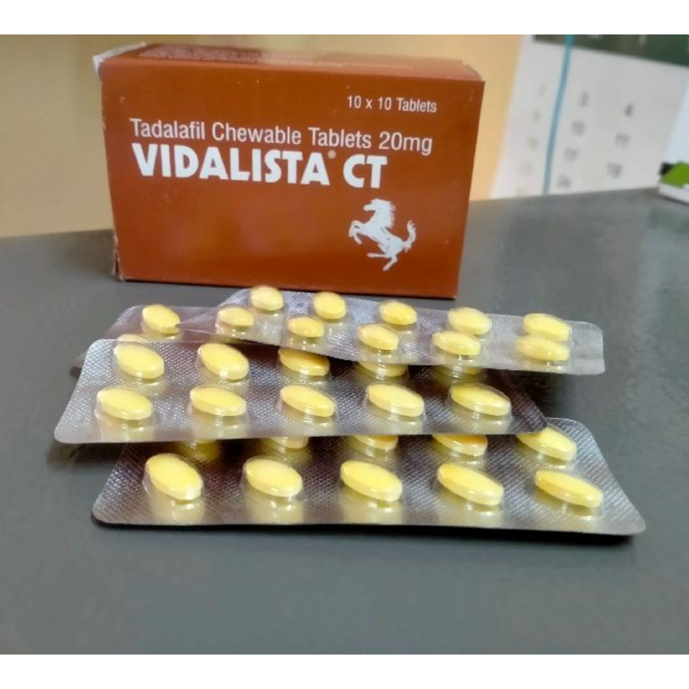 Tadalafil 20mg - Vidalista Ct Chewable 20mg Tablets