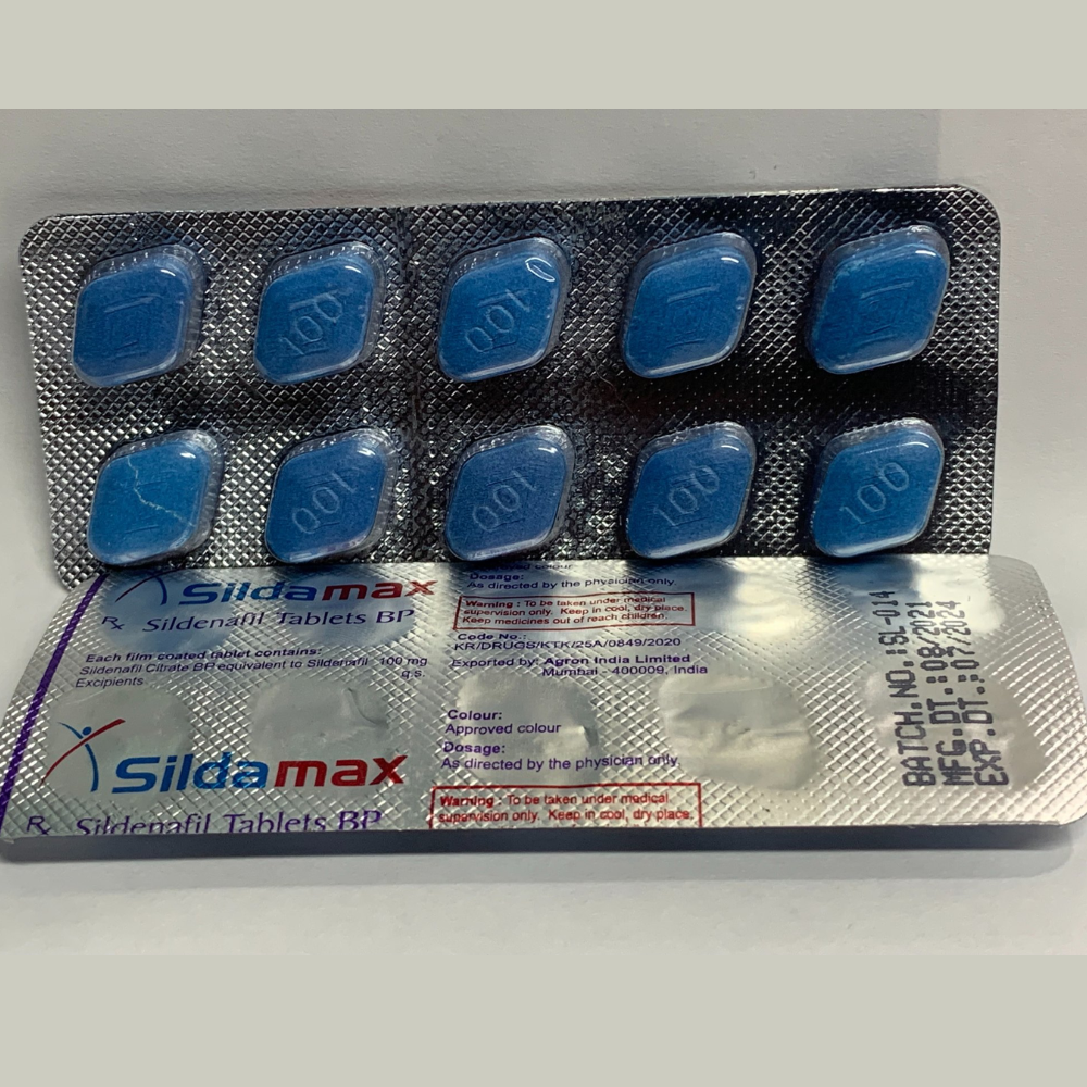 Sildenafil Citrate 100mg - Sildamax 100 Mg Tablets