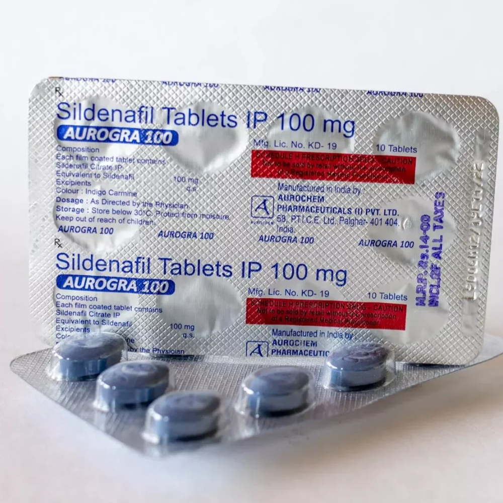 Sildenafil 100mg - Aurogra 100mg tablet