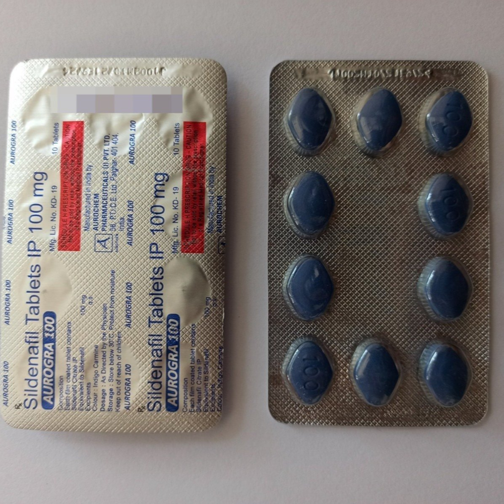 Sildenafil 100mg - Aurogra 100mg tablet