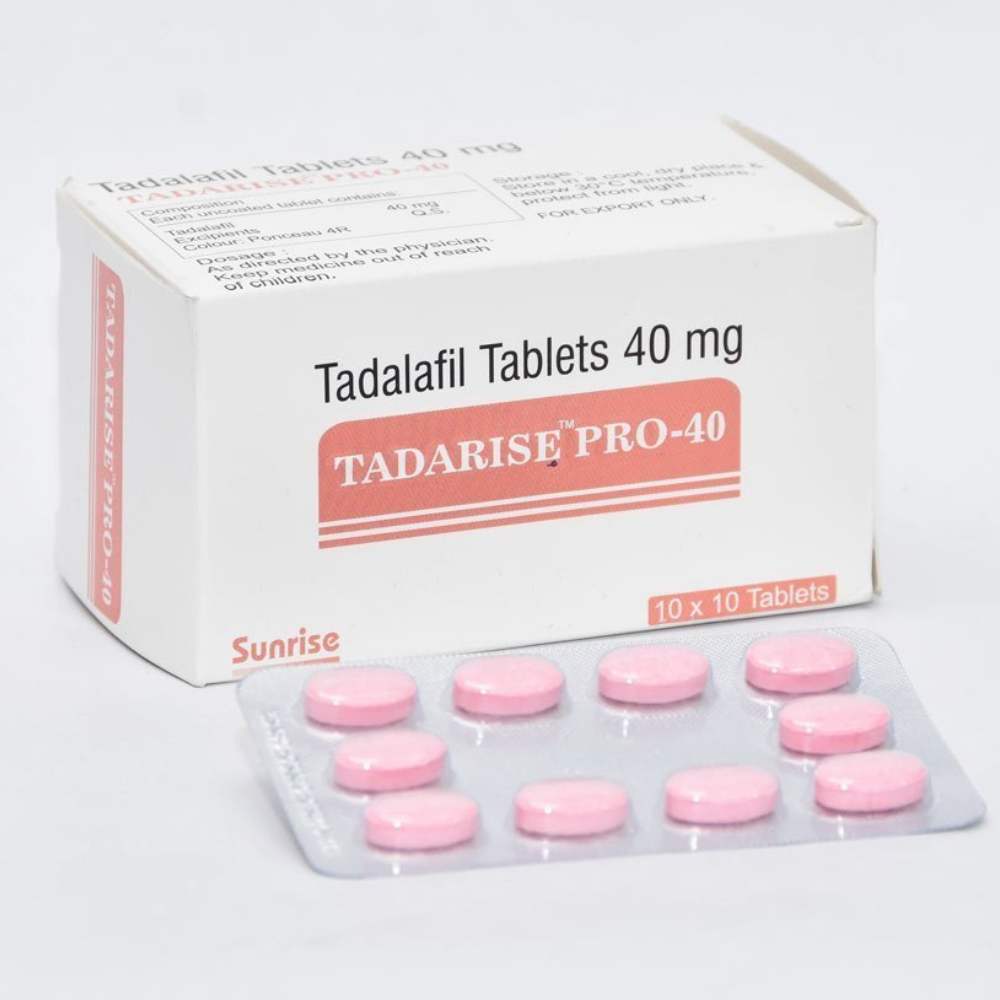 Tadalafil 40mg - Tadarise Pro 40 Mg Tablets