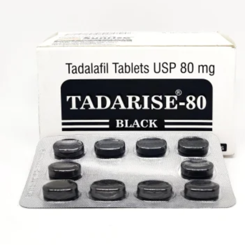 Tadalafil 80mg - Tadarise black 80 Tablet