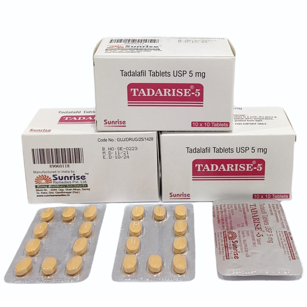 Tadalafil 5mg – Tadarise 5mg Tablet