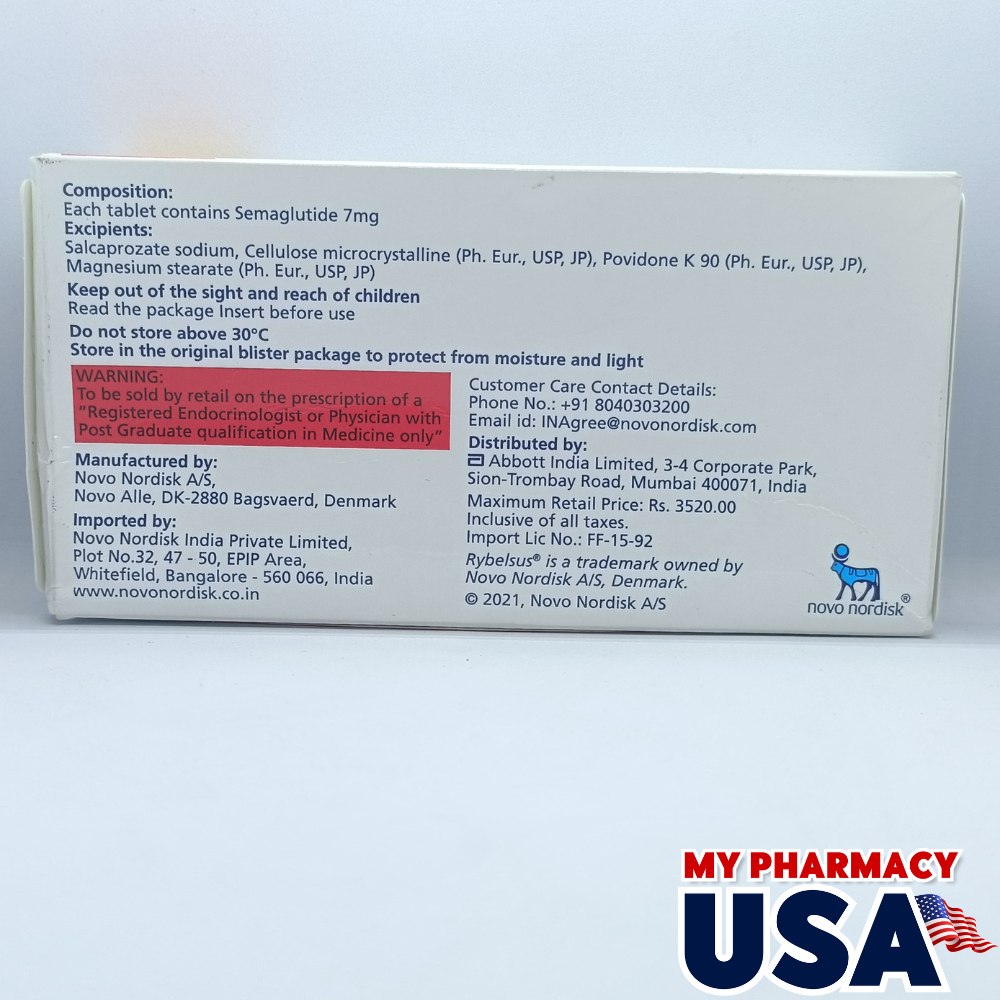 Semaglutide - Rybelsus 7mg Tablets