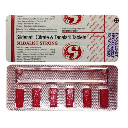 Sildalist Strong 140 Online USA | Sildenafil 100mg + Tadalafil 40mg – MyPharmacyUSA