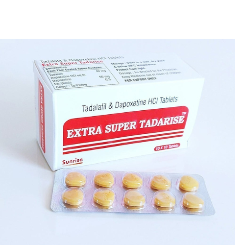 Extra Super Tadarise Online USA | Tadalafil 40mg + Dapoxetine 60mg – MyPharmacyUSA