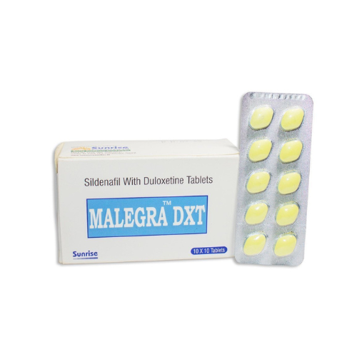 Malegra DXT – Sildenafil 100mg + Dapoxetine 50mg for ED & PE at MyPharmacyUSA