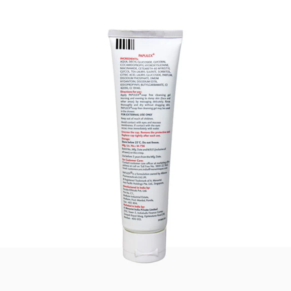 Papulex Soap Free Cleansing Gel – Gentle Acne Cleansing Gel | Buy Online UK