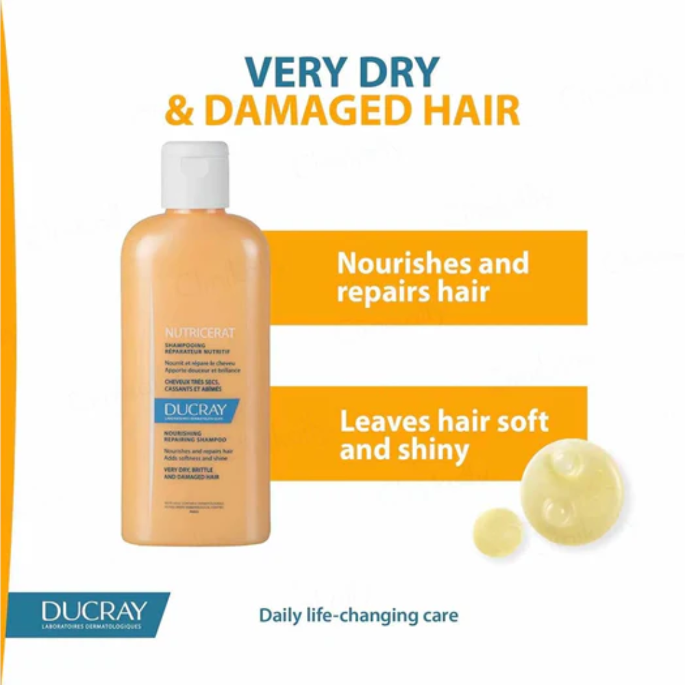 Ducray Nutricerat Shampoo – Nourishing & Repairing Shampoo for Dry Hair | UK
