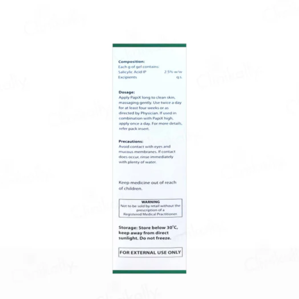 PapiX Long 2.5% Salicylic Acid Gel – Acne Treatment & Oil Control | UK
