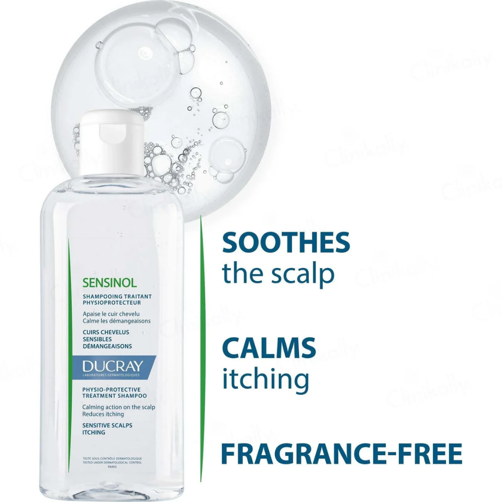 Ducray Sensinol Physio-Protective Treatment Shampoo | Soothing Itchy Scalp Relief UK