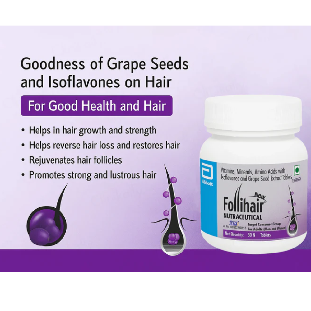 New Follihair Tablet Online in UK | Advanced Hair Growth & Nutrition Supplement – MyPharmacyUSA