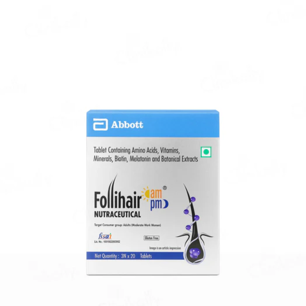 Follihair Nutraceutical AM PM Tablet UK | Hair Growth Supplement – MyPharmacyUSA