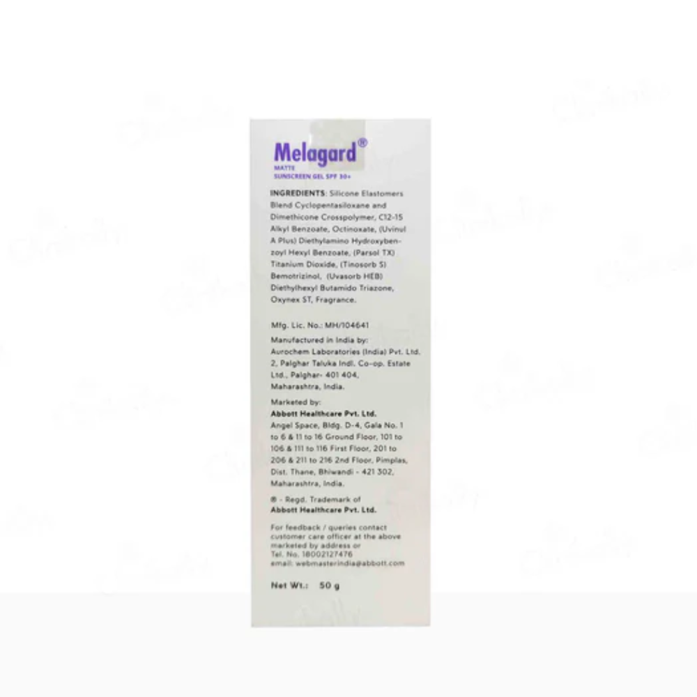 Melagard Matte Sunscreen Gel SPF 30+ PA+++ Online UK | MyPharmacyUSA