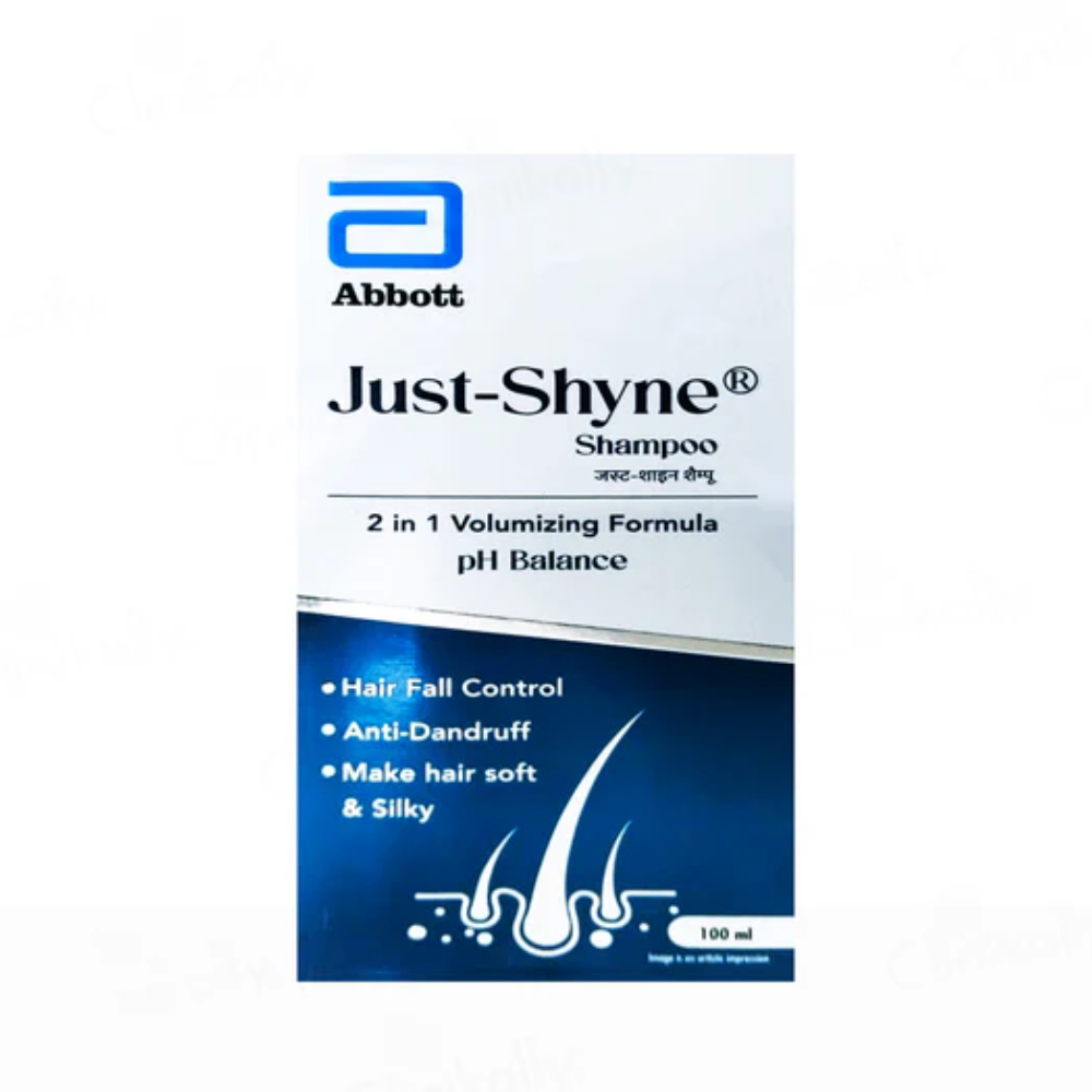 Just-Shyne 2-In-1 Volumizing Formula Hair Fall Control Shampoo Online in UK | MyPharmacyUSA
