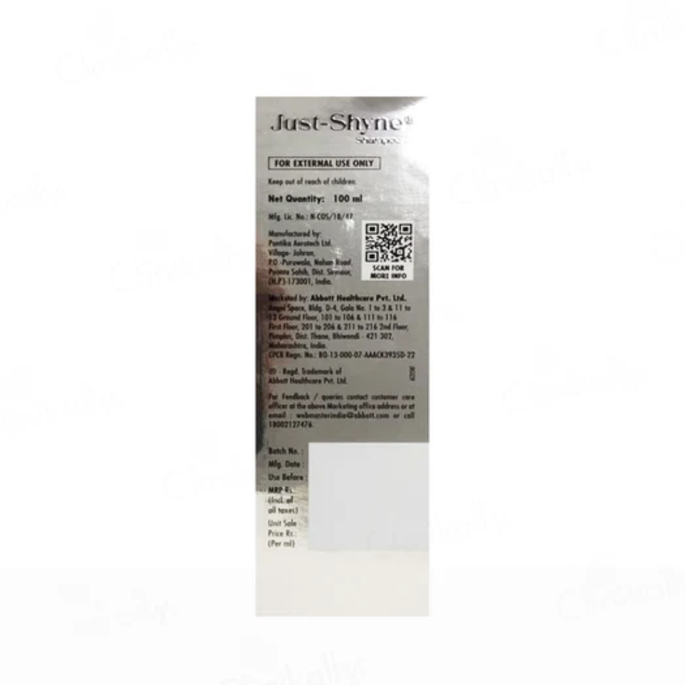 Just-Shyne 2-In-1 Volumizing Formula Hair Fall Control Shampoo Online in UK | MyPharmacyUSA