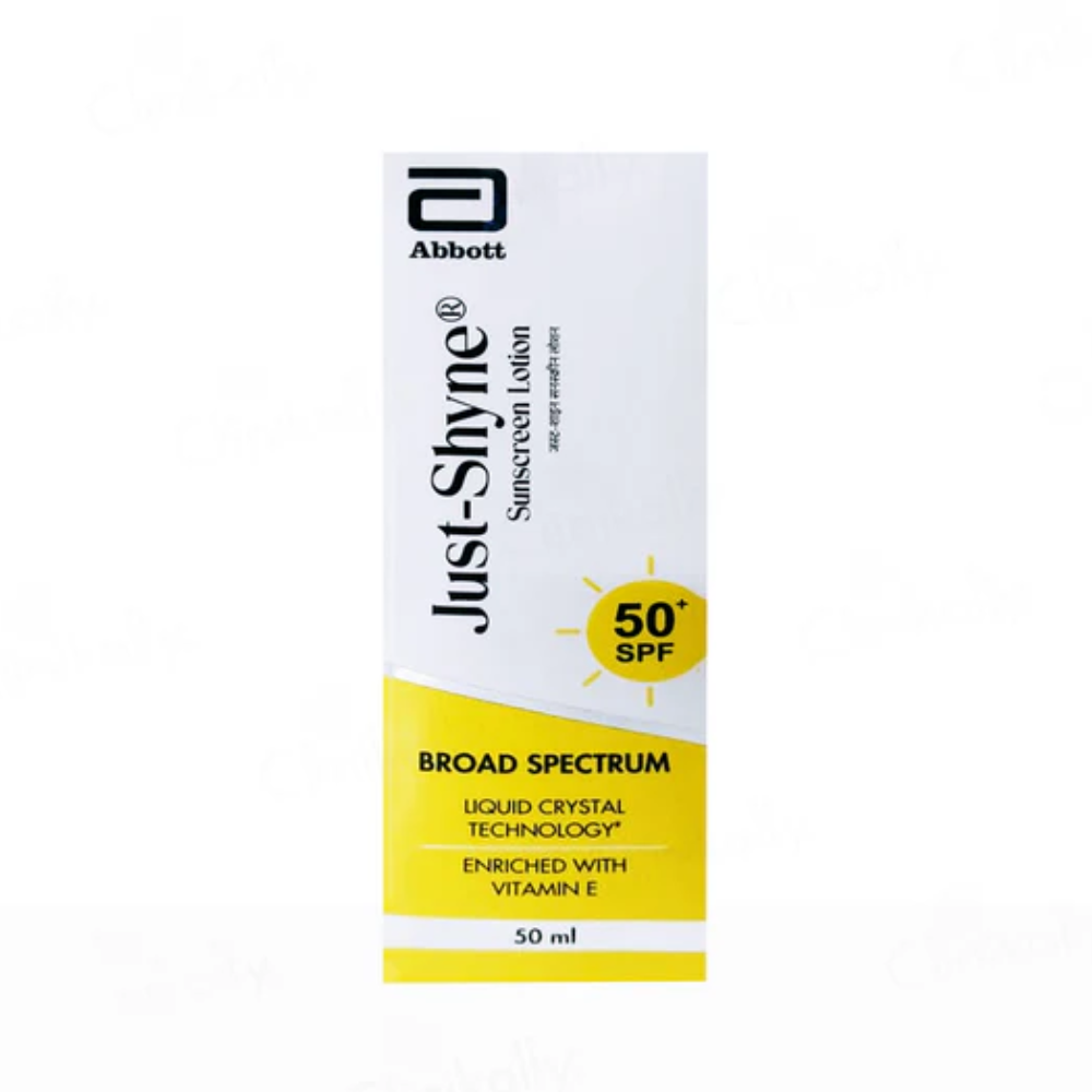 Just-Shyne Broad Spectrum Sunscreen Lotion SPF 50+ Online in UK | MyPharmacyUSA