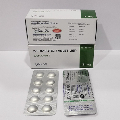 Iverjohn 3mg – Ivermectin 3mg Tablets