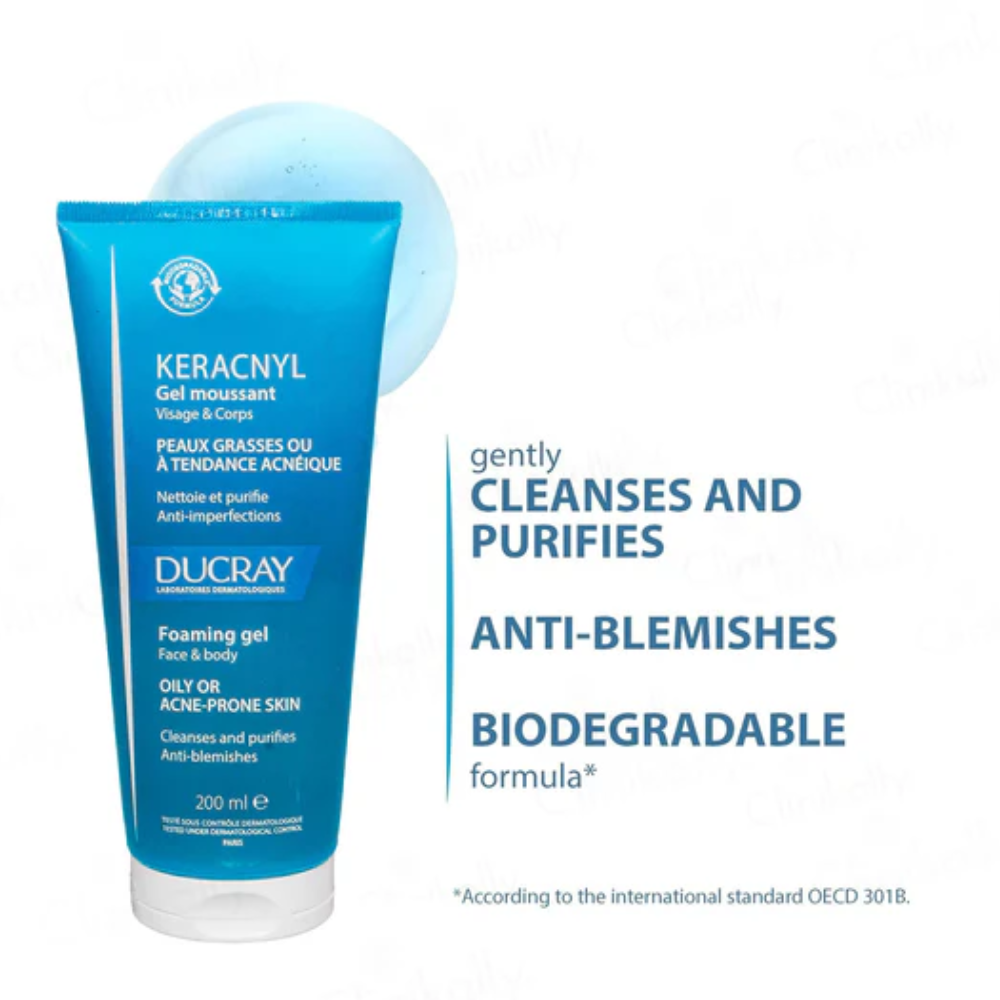 Ducray Keracnyl Gel Moussant UK – Acne Cleanser | MyPharmacyUSA