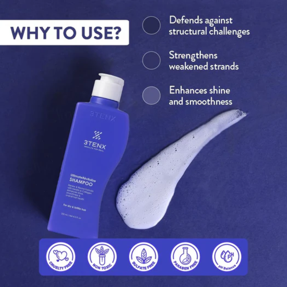 3Tenx Ultimate Revitalize Shampoo for Dry & Brittle Hair – UK Fast Shipping | MyPharmacyUSA
