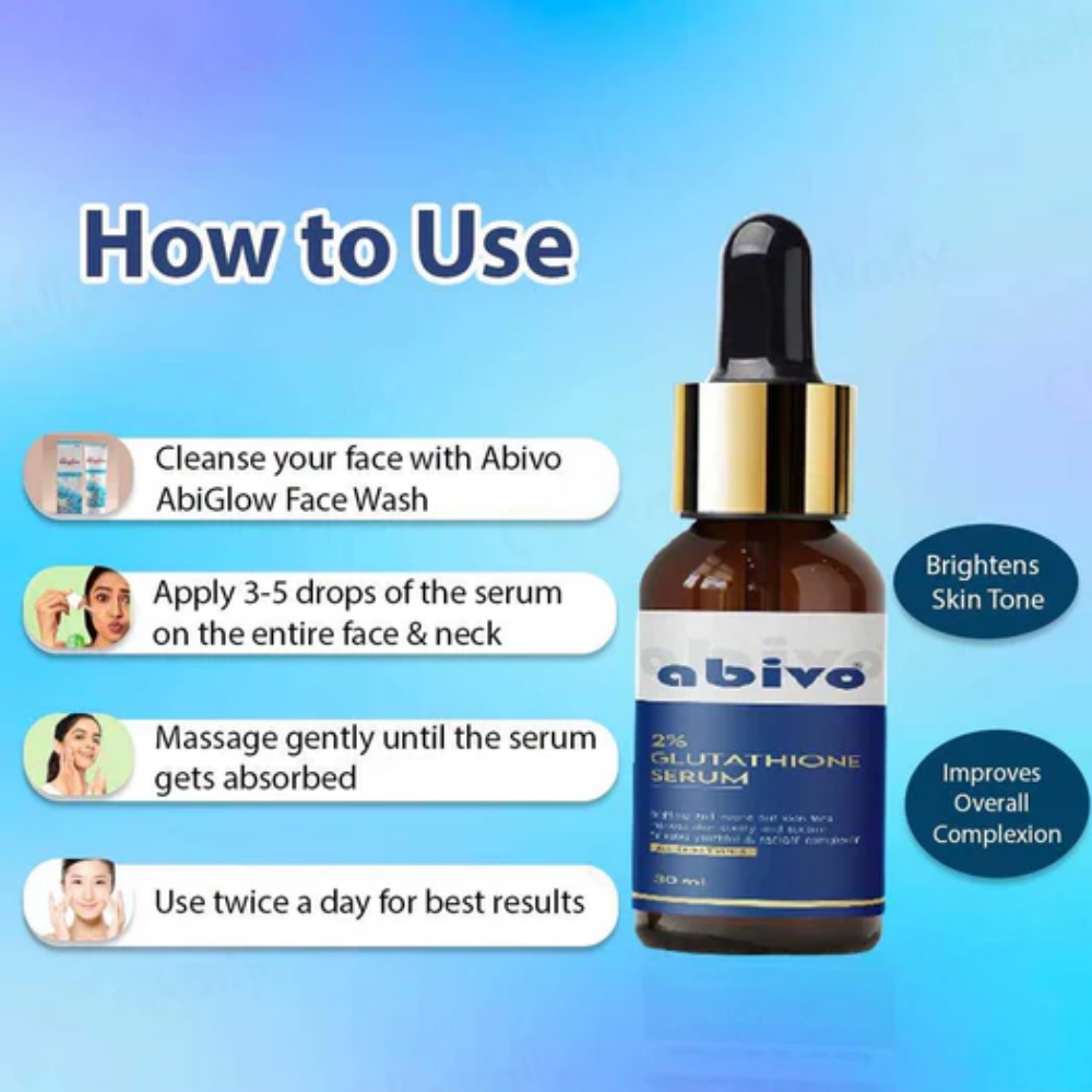 Abivo 2% Glutathione Face Serum UK | Skin Brightening & Whitening Serum – MyPharmacyUSA