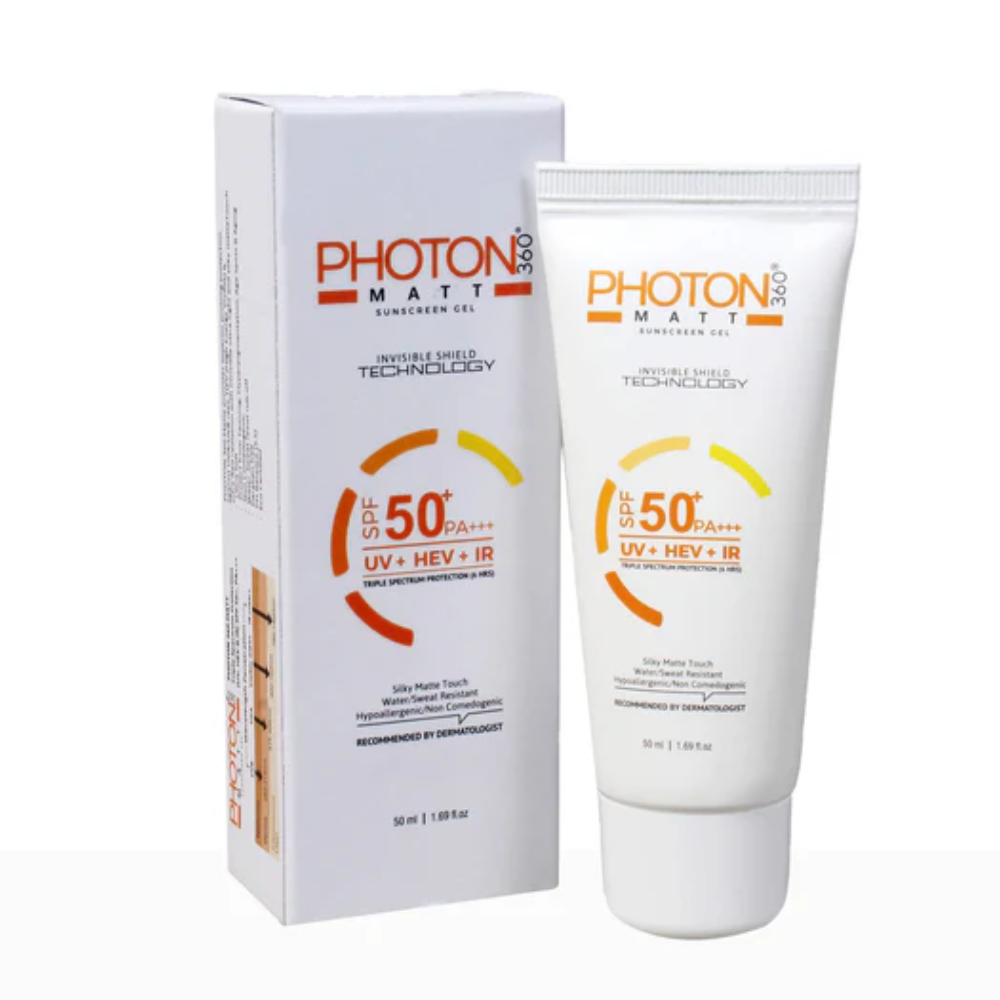 Aclaris Photon 360 Matte Sunscreen Gel SPF 50+ PA+++ | Oil-Free UV Protection | Buy Online in UK