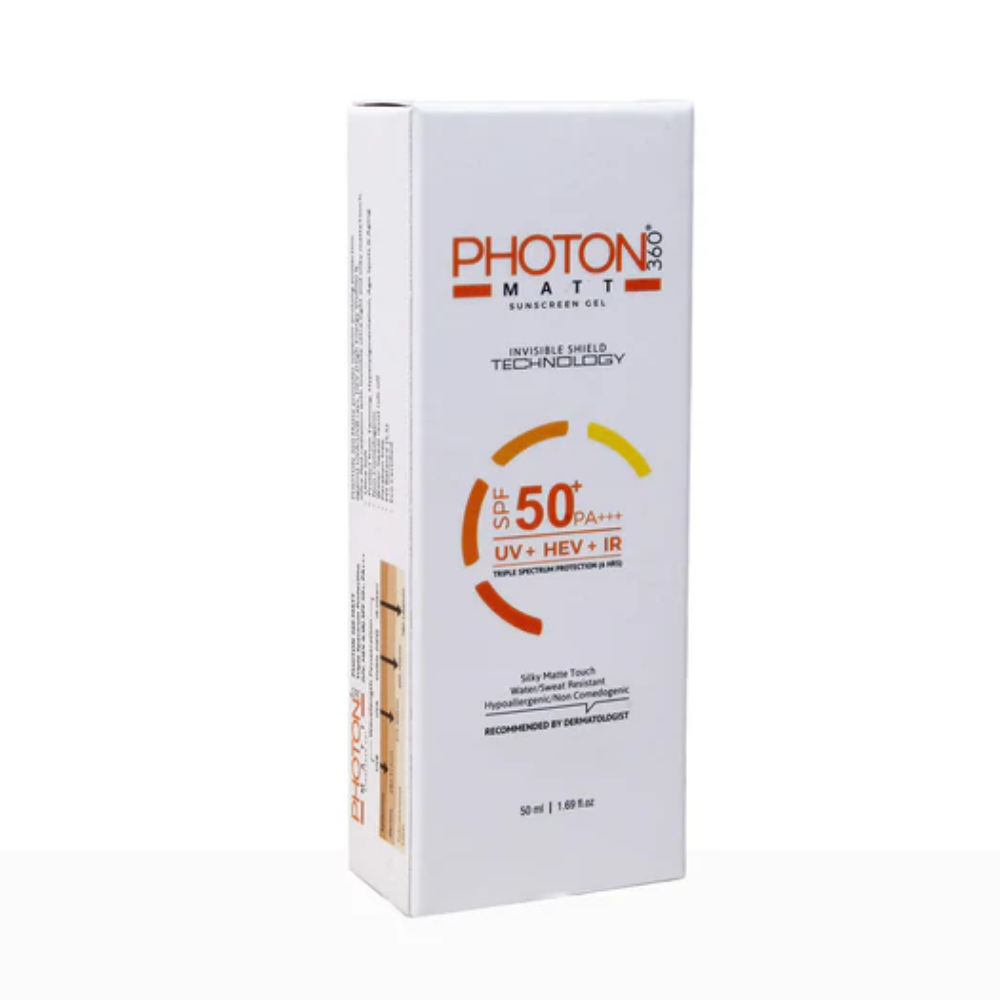 Aclaris Photon 360 Matte Sunscreen Gel SPF 50+ PA+++ | Oil-Free UV Protection | Buy Online in UK