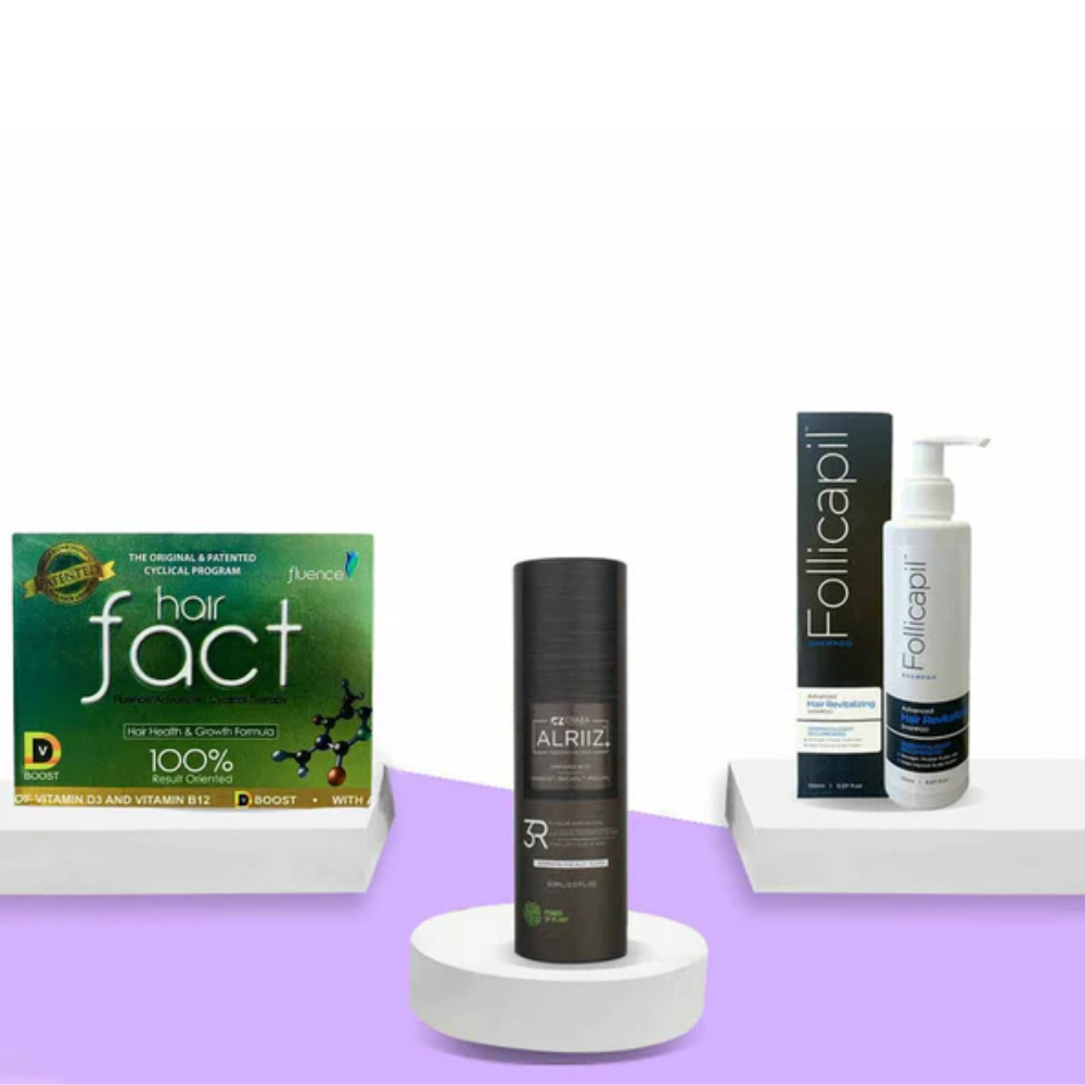 Hair Fall Control Kit: Hair Fact, Alriiz & Aclaris | Unisex Hair Growth UK